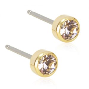 Blomdahl Golden Titanium 4mm Crystal C_7330981153321_15130101_L