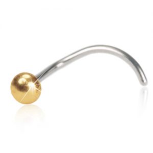 Blomdahl Golden Titanium Ball 3mm C - Σκουλαρίκια Μύτης_7330981155011_17-1313-00_L