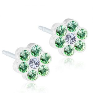 Blomdahl Medical Plastic Daisy Peridot-Crystal 5mm B 18_7330981150245_15-0114-44