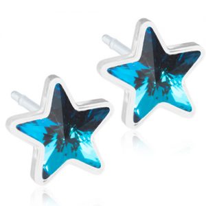 Blomdahl Medical Plastic Star Aquamarine 6mm B 294_7330981512364_15-0108-05