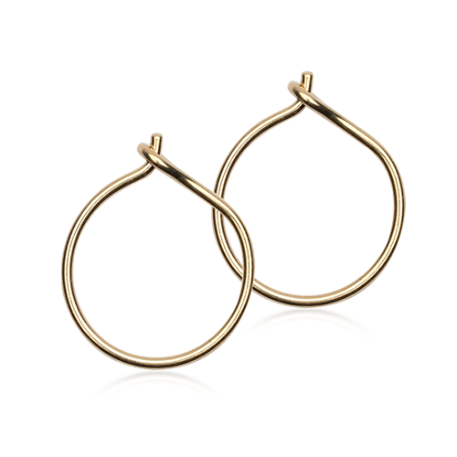 Blomdahl Earrings Golden Titanium 12mm Ear Ring C / 191