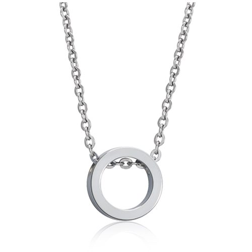 Blomdahl Necklace Silver Puck Hollow 10mm - O / 2011